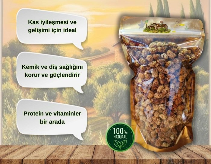 Doğal Beyaz Kuru Dut 250 GR - Görsel 2